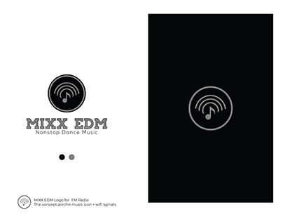 Logo Design For Mixx EDM FM Radio
