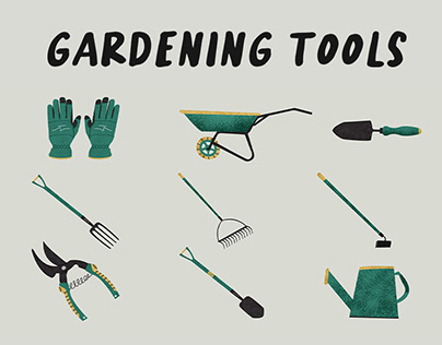 Gardening Tools Illustration