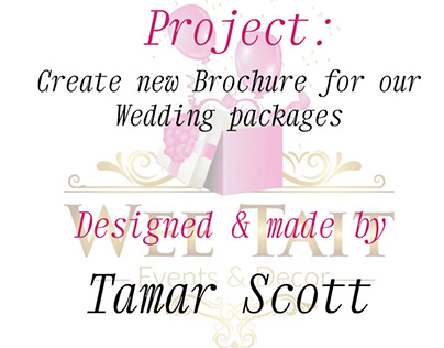 Brochure Design for Wedding Packages