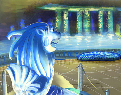Singapore Merlion story series (covers)