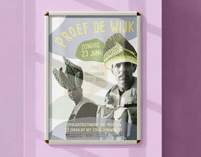 Poster design - food festival - Proef de Wijk