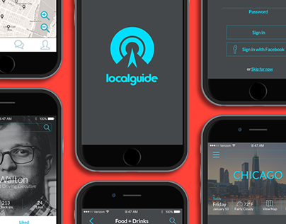 LocalGuide App - UX/UI Design Exercise