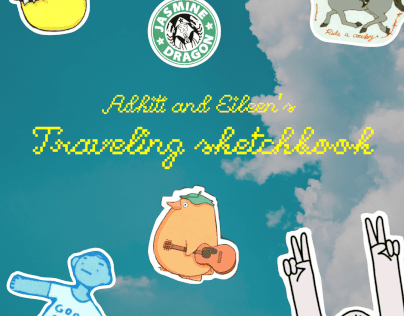 A traveling sketchbook by Adhiti & Eileen