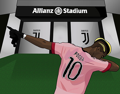 Ilustración Digital - Pogba Juventus