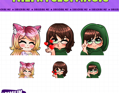 Custom emotes for twitch, youtube, discord, ect..