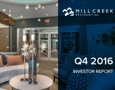 Mill Creek Residential Investor Report