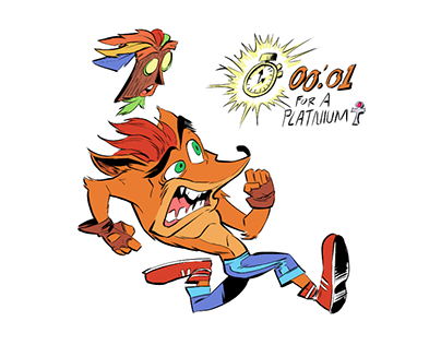 Crash Bandicoot sketches