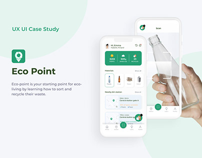 Recycling app - UX/UI Case Study