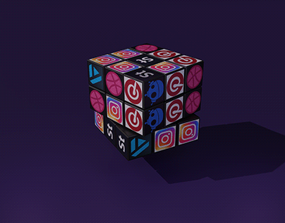 Social Media Rubik's Cube