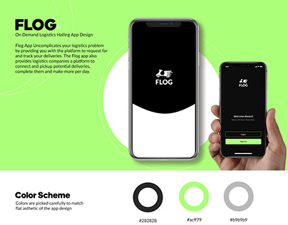 Flog Logistics Hailing App (User Side)