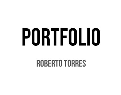 Roberto Torres Design Portfolio