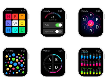 UI Kit Apple Watch by Yuriy Kondratkov