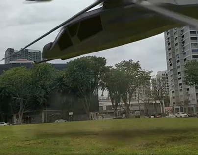 Helicopter at Ang Mo Kio