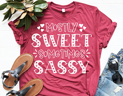 "Mostly Sweet Sometimes Sassy" SVG PNG DXF & EPS Files
