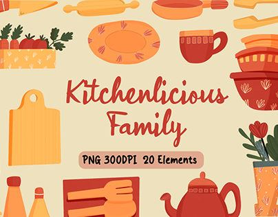 Kitchenlicious Family 300DPI + 20 elements