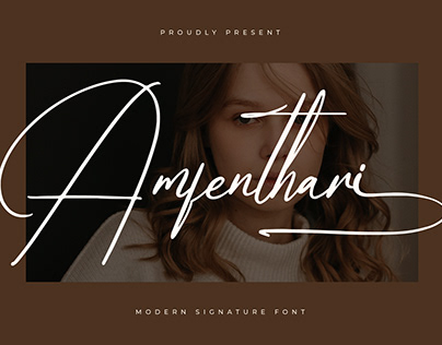 Amfenthari - Modern Signature Font