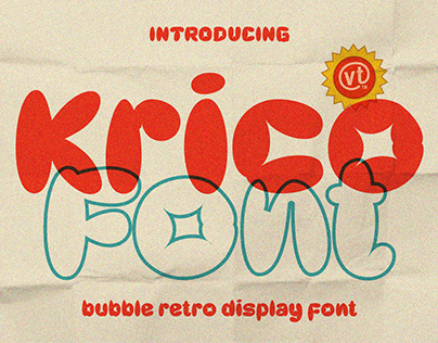 KRICO - Retro Bubble Font (Free)