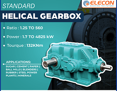 Social media post design for industrial gearbox product