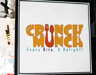 crunch munch cafe branding