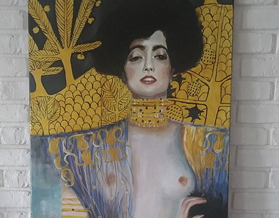Kopia obrazu "Judyta" Klimta