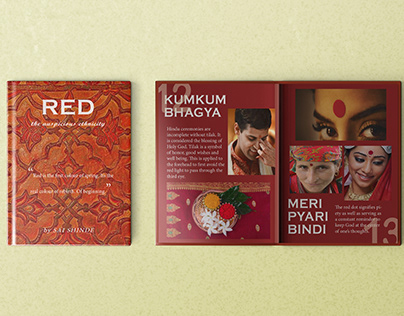 Red - the auspicious ethnicity (Book Design)