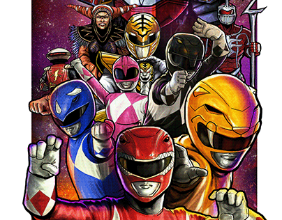 mighty morphin power rangers collab with sir marvin
