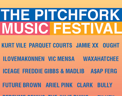 Pitchfork Music Festival Poster