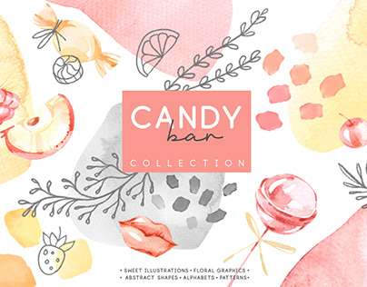 "Candy Bar" Watercolor collection