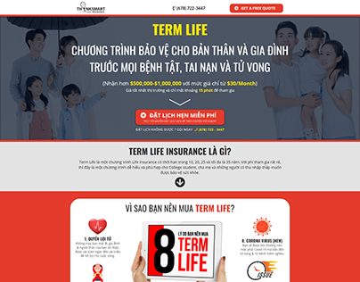 Term Life Insurance - Web Design