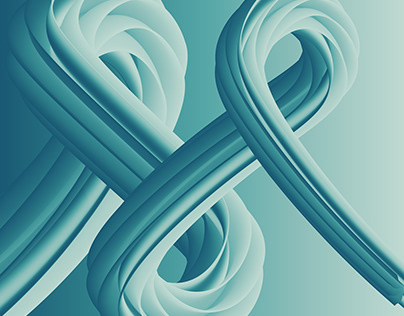 Teal Tranquility: Flowing Blue Gradient Background