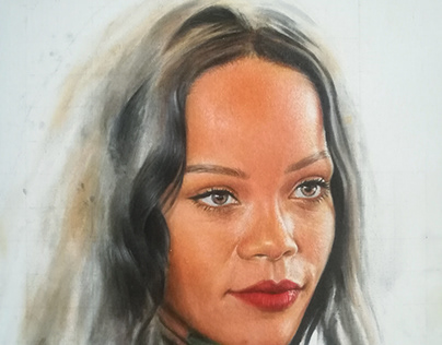 Rihanna - Oil on Canvas