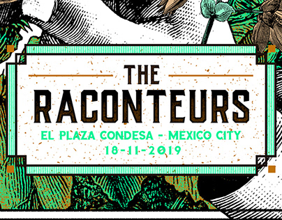 The Raconteurs Mexico 2019 Official Gig Posters