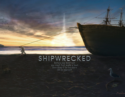 Photoshop Manipulation: Shipwrecked