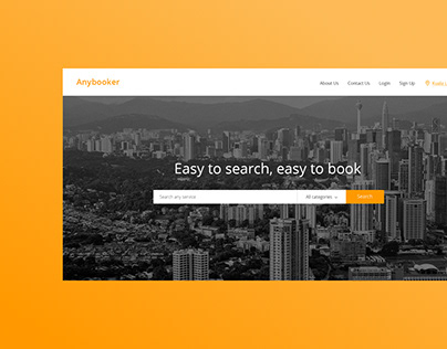Web design for booking service