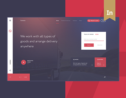 Logistics Corporate website | UX/UI Design