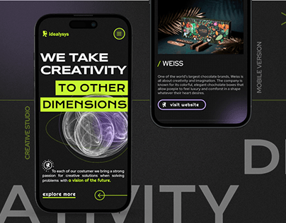 Mobile Version Creative Studio / UI App Design