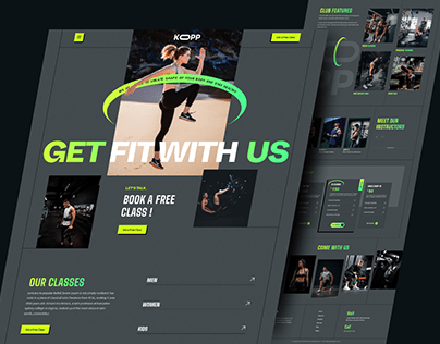 KOPP - Fitness & Workout Landing Page