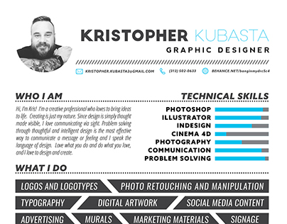 My Graphic Design Resume 2016