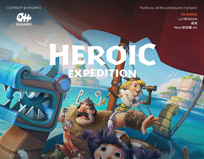 Mobile Viking Game UX/UI 《HEROIC EXPEDITION》