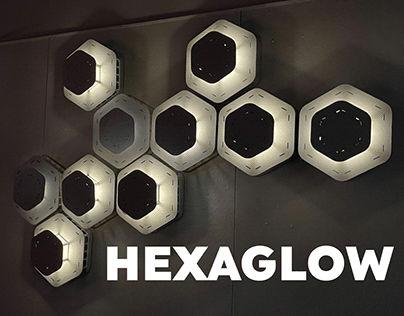 Hexaglow - Modular Cardboard Wall Light