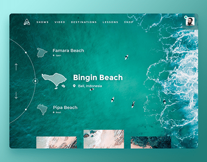 Landing page for surf camps