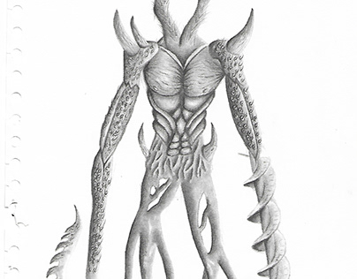 Bicephalic Morph (Horror concept creature)