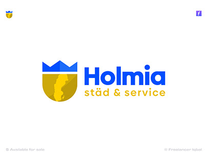 Holmia Cleaning Company Brand Logo Design