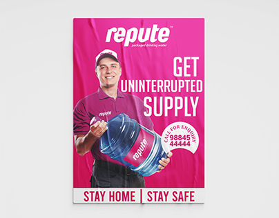Repute Water Can Poster Design