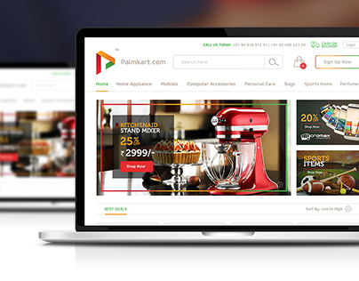 Palmkart Responsive eCommerce web design
