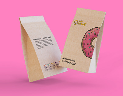 Donut Bag Packaging inspired by The Simpsons