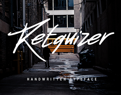 Retquizer - Handwritten Typeface