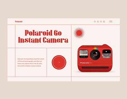 Polaroid Go Instant Camera — website concept