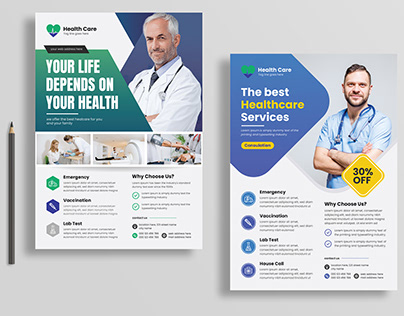 Medical flyer template || Health flyer design