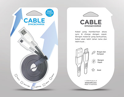 USB Charge/Sync Cable Packaging